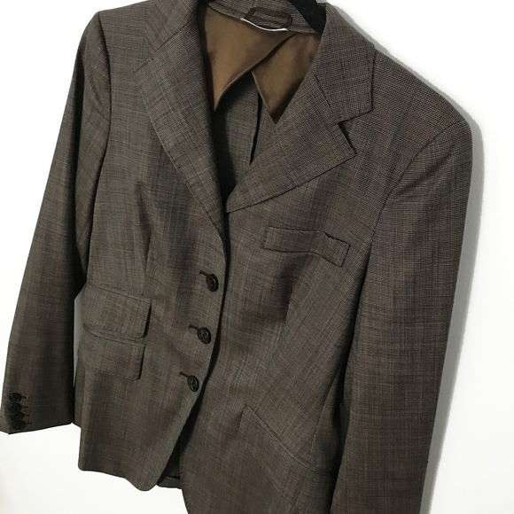 MaxMara Jackets & Blazers - MAX MARA VINTAGE BROWN BLAZER JACKET